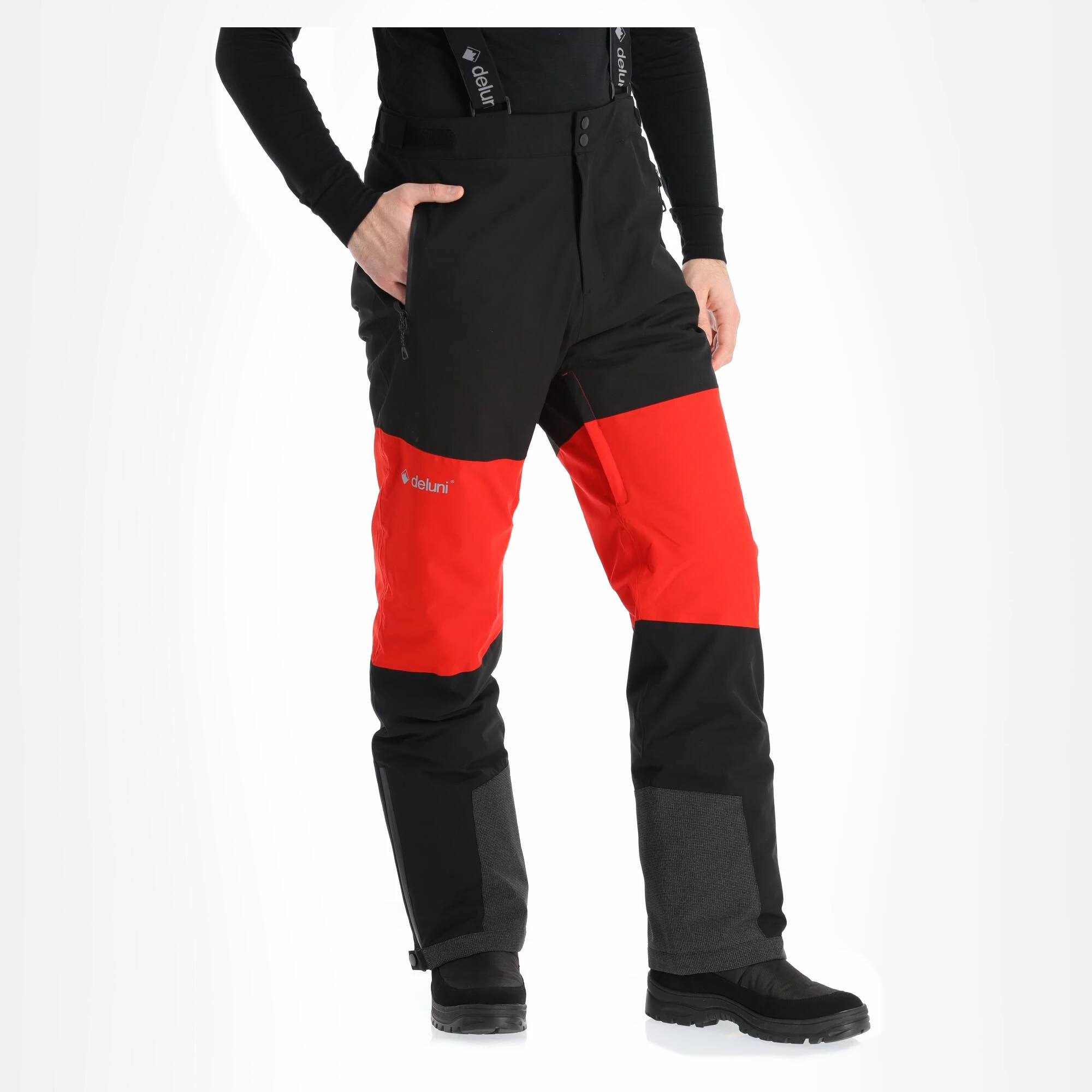 Deluni, Icerocker Pro/Plus Pantalones De Esquí Hombres Rojo 2 Deluni, Icerocker Pro/Plus Pantalones De Esquí Hombres Rojo - Imagen 2