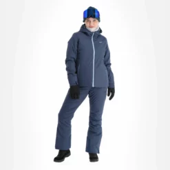 4F, Kudn001 Chaqueta De Esquí Mujeres Denim Azul