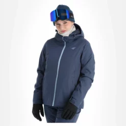 PARQUE DE ESQUI -PARQUE DE ESQUI 4f kudn001 aa jas gevoerd dames denim blauw 224fxxx101v3 BI 02