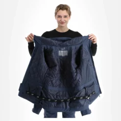 4F, Kudn001 Chaqueta De Esquí Mujeres Denim Azul -PARQUE DE ESQUI 4f kudn001 aa jas gevoerd dames denim blauw 224fxxx101v3 BI 06