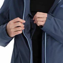 4F, Kudn001 Chaqueta De Esquí Mujeres Denim Azul -PARQUE DE ESQUI 4f kudn001 aa jas gevoerd dames denim blauw 224fxxx101v3 BI 10