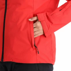 4F, Kudn001 Chaqueta De Esquí Mujeres Rojo -PARQUE DE ESQUI 4f kudn001 aa jas gevoerd dames rood 224fxxx101v2 BI 10