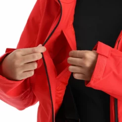 4F, Kudn001 Chaqueta De Esquí Mujeres Rojo -PARQUE DE ESQUI 4f kudn001 aa jas gevoerd dames rood 224fxxx101v2 BI 11