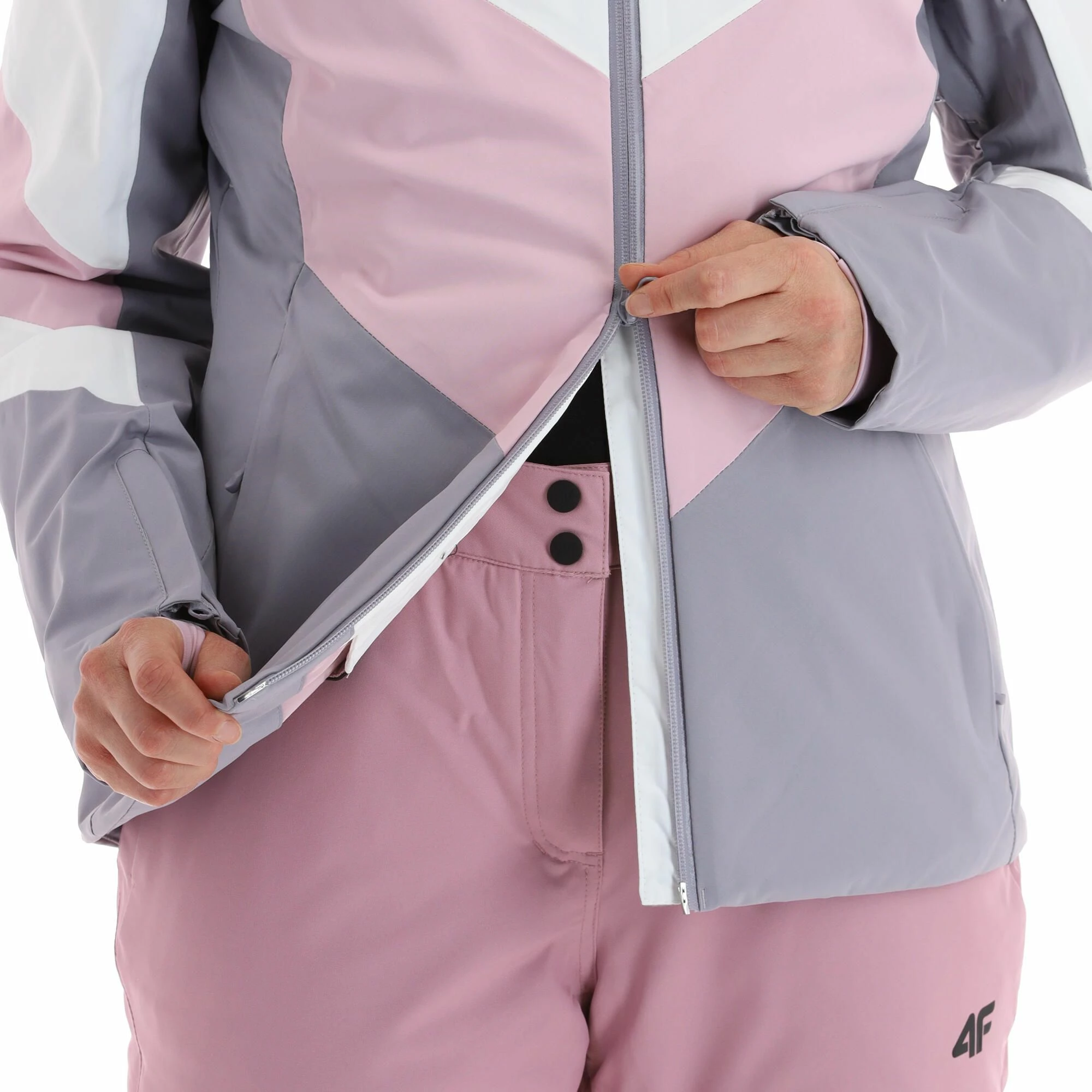4F, Kudn008 Chaqueta De Esquí Mujeres Light Rosa 13 4F, Kudn008 Chaqueta De Esquí Mujeres Light Rosa - Imagen 13