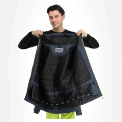 4F, Kumn001 Chaqueta De Esquí Hombres Anthracite Gris -PARQUE DE ESQUI 4f kumn001 aa jas gevoerd heren anthracite grijs 224fxxx106v1 BI 06