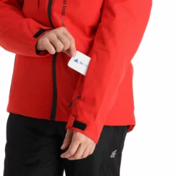 4F, Kumn003 Chaqueta De Esquí Hombres Rojo -PARQUE DE ESQUI 4f kumn003 aa jas gevoerd heren rood 224fxxx107v2 BI 08
