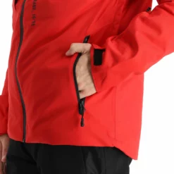 4F, Kumn003 Chaqueta De Esquí Hombres Rojo -PARQUE DE ESQUI 4f kumn003 aa jas gevoerd heren rood 224fxxx107v2 BI 13