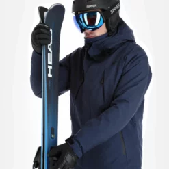 4F, Kumn004 Chaqueta De Esquí Hombres Navy Azul -PARQUE DE ESQUI 4f kumn004 aa jas gevoerd heren navy blauw 224fxxx108v2 BI 05