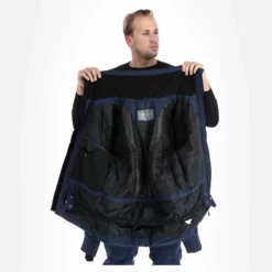 4F, Kumn004 Chaqueta De Esquí Hombres Navy Azul -PARQUE DE ESQUI 4f kumn004 aa jas gevoerd heren navy blauw 224fxxx108v2 BI 06