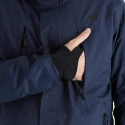 4F, Kumn004 Chaqueta De Esquí Hombres Navy Azul -PARQUE DE ESQUI 4f kumn004 aa jas gevoerd heren navy blauw 224fxxx108v2 BI 14