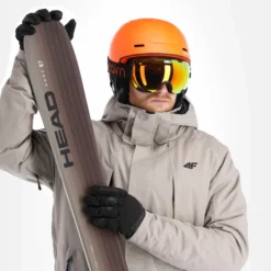 4F, Kumn004 Chaqueta De Esquí Hombres Warm Light Gris -PARQUE DE ESQUI 4f kumn004 aa jas gevoerd heren warm light grijs 224fxxx108v1 BI 05