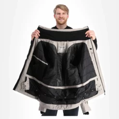 4F, Kumn004 Chaqueta De Esquí Hombres Warm Light Gris -PARQUE DE ESQUI 4f kumn004 aa jas gevoerd heren warm light grijs 224fxxx108v1 BI 06