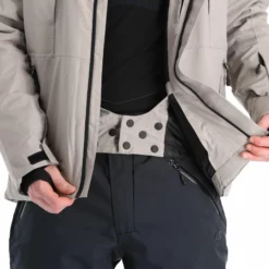4F, Kumn004 Chaqueta De Esquí Hombres Warm Light Gris -PARQUE DE ESQUI 4f kumn004 aa jas gevoerd heren warm light grijs 224fxxx108v1 BI 08