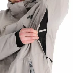4F, Kumn004 Chaqueta De Esquí Hombres Warm Light Gris -PARQUE DE ESQUI 4f kumn004 aa jas gevoerd heren warm light grijs 224fxxx108v1 BI 09