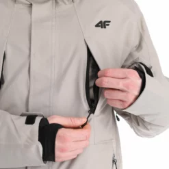 4F, Kumn004 Chaqueta De Esquí Hombres Warm Light Gris -PARQUE DE ESQUI 4f kumn004 aa jas gevoerd heren warm light grijs 224fxxx108v1 BI 11