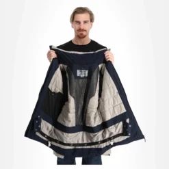 4F, Kumn008 Chaqueta De Esquí Hombres Dark Azul -PARQUE DE ESQUI 4f kumn008 aa jas gevoerd heren dark blauw 224fxxx109v2 BI 06