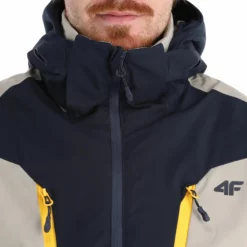 4F, Kumn008 Chaqueta De Esquí Hombres Dark Azul -PARQUE DE ESQUI 4f kumn008 aa jas gevoerd heren dark blauw 224fxxx109v2 BI 07