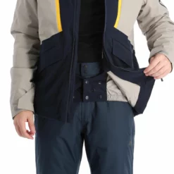 4F, Kumn008 Chaqueta De Esquí Hombres Dark Azul -PARQUE DE ESQUI 4f kumn008 aa jas gevoerd heren dark blauw 224fxxx109v2 BI 09