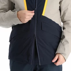 4F, Kumn008 Chaqueta De Esquí Hombres Dark Azul -PARQUE DE ESQUI 4f kumn008 aa jas gevoerd heren dark blauw 224fxxx109v2 BI 10