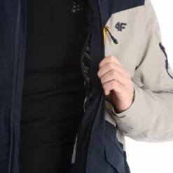 4F, Kumn008 Chaqueta De Esquí Hombres Dark Azul -PARQUE DE ESQUI 4f kumn008 aa jas gevoerd heren dark blauw 224fxxx109v2 BI 15
