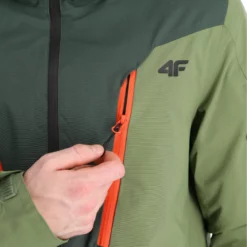 4F, Kumn008 Chaqueta De Esquí Hombres Dark Verde -PARQUE DE ESQUI 4f kumn008 aa jas gevoerd heren dark groen 224fxxx109v3 BI 12