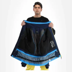 4F, Kumn010 Chaqueta De Esquí Hombres Azul -PARQUE DE ESQUI 4f kumn010 aa jas gevoerd heren blauw 224fxxx110v2 BI 06