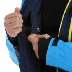4F, Kumn010 Chaqueta De Esquí Hombres Azul -PARQUE DE ESQUI 4f kumn010 aa jas gevoerd heren blauw 224fxxx110v2 BI 09