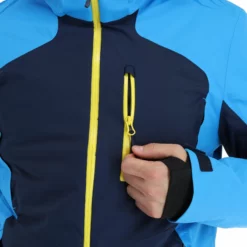 4F, Kumn010 Chaqueta De Esquí Hombres Azul -PARQUE DE ESQUI 4f kumn010 aa jas gevoerd heren blauw 224fxxx110v2 BI 12