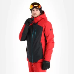 4F, Kumn010 Chaqueta De Esquí Hombres Dark Rojo -PARQUE DE ESQUI 4f kumn010 aa jas gevoerd heren dark rood 224fxxx110v1 BI 04