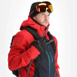 4F, Kumn010 Chaqueta De Esquí Hombres Dark Rojo -PARQUE DE ESQUI 4f kumn010 aa jas gevoerd heren dark rood 224fxxx110v1 BI 05