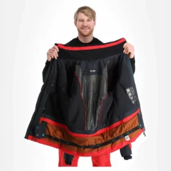 4F, Kumn010 Chaqueta De Esquí Hombres Dark Rojo -PARQUE DE ESQUI 4f kumn010 aa jas gevoerd heren dark rood 224fxxx110v1 BI 06