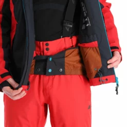 4F, Kumn010 Chaqueta De Esquí Hombres Dark Rojo -PARQUE DE ESQUI 4f kumn010 aa jas gevoerd heren dark rood 224fxxx110v1 BI 07