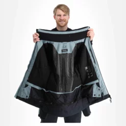 4F, Kumn011 Chaqueta De Esquí Hombres Deep Negro -PARQUE DE ESQUI 4f kumn011 aa jas gevoerd heren deep zwart 224fxxx111v1 BI 06