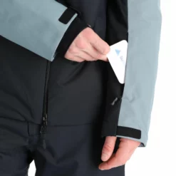 4F, Kumn011 Chaqueta De Esquí Hombres Deep Negro -PARQUE DE ESQUI 4f kumn011 aa jas gevoerd heren deep zwart 224fxxx111v1 BI 08