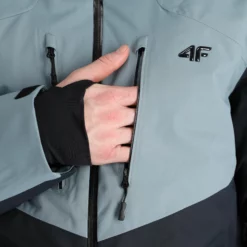 4F, Kumn011 Chaqueta De Esquí Hombres Deep Negro -PARQUE DE ESQUI 4f kumn011 aa jas gevoerd heren deep zwart 224fxxx111v1 BI 15