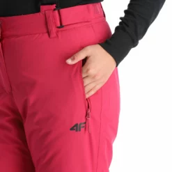 4F, Spdn001 Pantalones De Esquí Mujeres Hot Rosa -PARQUE DE ESQUI 4f spdn001 ba skibroek gevoerd dames hot roze 224fxxx112v4 BI 09