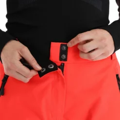 4F, Spdn006 Pantalones De Esquí Mujeres Neon Rojo -PARQUE DE ESQUI 4f spdn006 ba skibroek gevoerd dames neon rood 224fxxx115v1 BI 07