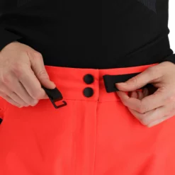 4F, Spdn006 Pantalones De Esquí Mujeres Neon Rojo -PARQUE DE ESQUI 4f spdn006 ba skibroek gevoerd dames neon rood 224fxxx115v1 BI 08