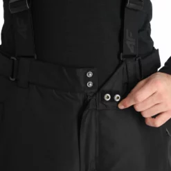 4F, Spmn001 Pantalones De Esquí Hombres Deep Negro -PARQUE DE ESQUI 4f spmn001 ba skibroek gevoerd heren deep zwart 224fxxx116v2 BI 05