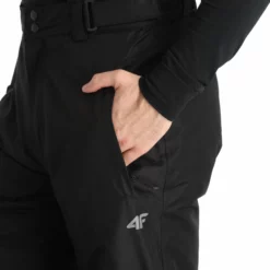 4F, Spmn001 Pantalones De Esquí Hombres Deep Negro -PARQUE DE ESQUI 4f spmn001 ba skibroek gevoerd heren deep zwart 224fxxx116v2 BI 09