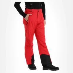 4F, Spmn001 Pantalones De Esquí Hombres Rojo -PARQUE DE ESQUI 4f spmn001 ba skibroek gevoerd heren rood 224fxxx116v3 BI 04