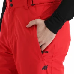 4F, Spmn001 Pantalones De Esquí Hombres Rojo -PARQUE DE ESQUI 4f spmn001 ba skibroek gevoerd heren rood 224fxxx116v3 BI 09
