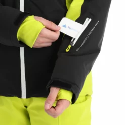 Deluni, Challenger 3 Chaqueta De Esquí Hombres Amarillo/negro -PARQUE DE ESQUI aa10del010c bi 12