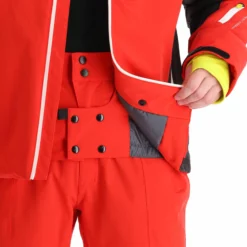 Deluni, Challenger 3 Chaqueta De Esquí Hombres Gris/rojo -PARQUE DE ESQUI aa10del010f bi 07 1