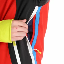 Deluni, Challenger 3 Chaqueta De Esquí Hombres Gris/rojo -PARQUE DE ESQUI aa10del010f bi 10