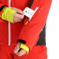 Deluni, Challenger 3 Chaqueta De Esquí Hombres Gris/rojo -PARQUE DE ESQUI aa10del010f bi 12