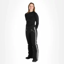 Almgwand, Schusselkopf Pantalones De Esquí Mujeres Gris, Negro