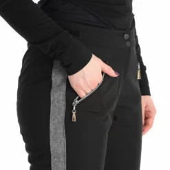 Almgwand, Schusselkopf Pantalones De Esquí Mujeres Gris, Negro 18 Almgwand, Schusselkopf Pantalones De Esquí Mujeres Gris, Negro -PARQUE DE ESQUI almgwand schusselkopf ba skibroek gevoerd dames grijs zwart 22almgw102v1 BI 09