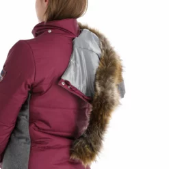 Almgwand, Stongerhohe Chaqueta De Esquí Mujeres Aubergine Gris, Púrpura -PARQUE DE ESQUI almgwand stongerhohe aa jas gevoerd dames aubergine grijs paars 22almgw117v2 BI 010