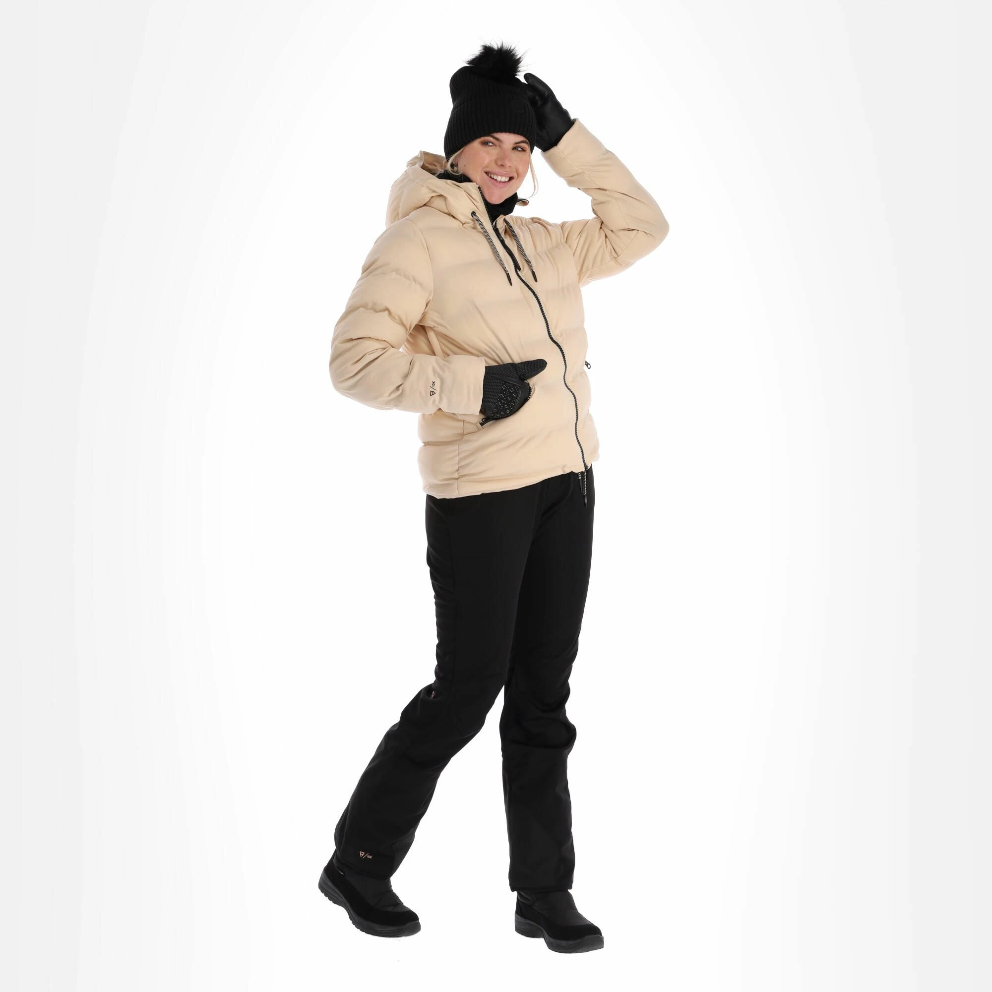 Brunotti, Mirai Chaqueta De Esquí Mujeres Canvas Beige 1 Brunotti, Mirai Chaqueta De Esquí Mujeres Canvas Beige
